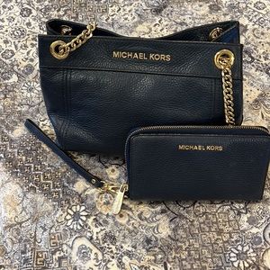 Authentic Michael Kors Purse and Matching Wallet